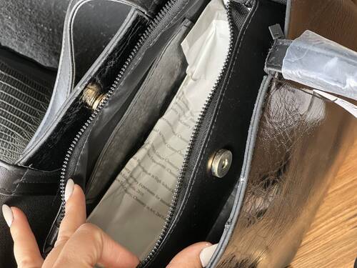 کیف ورنی حلقه دار